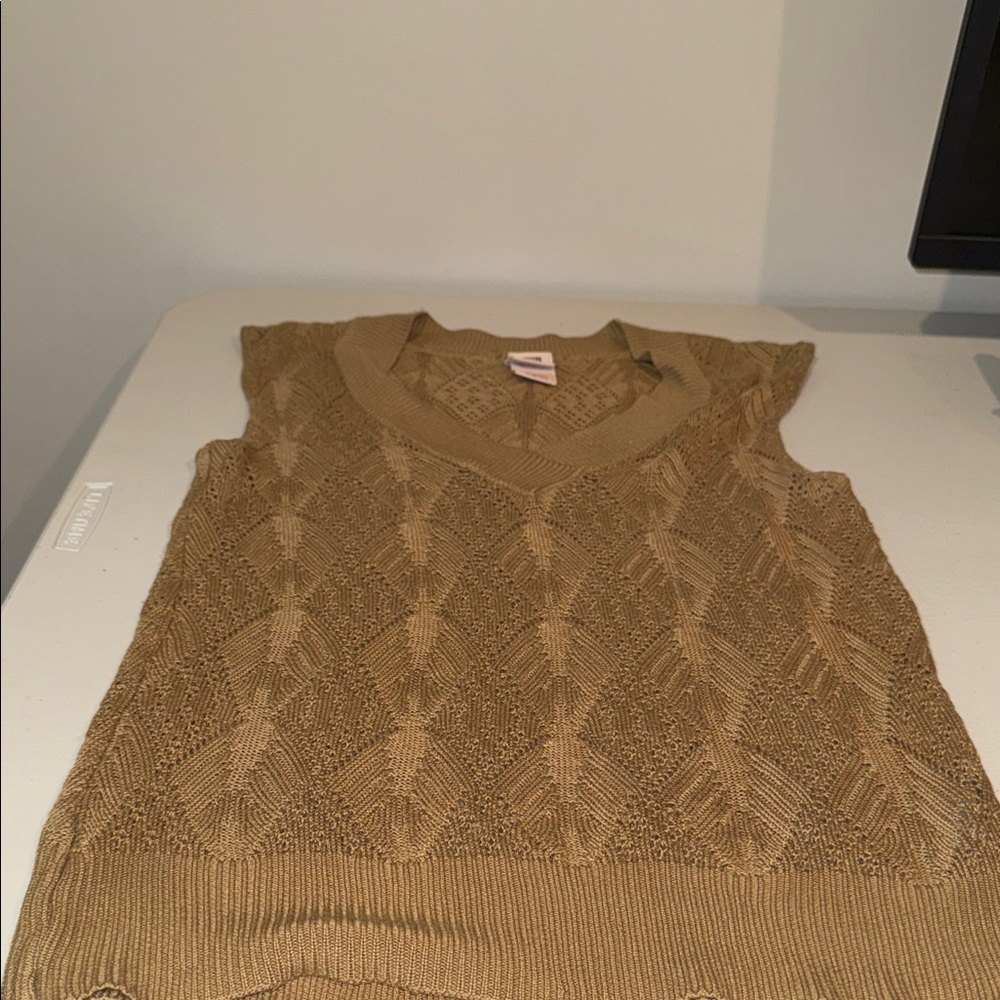 Faded Glory Women's Sweater Vest - Tan